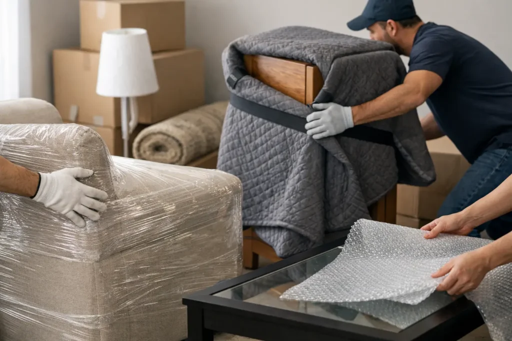 Cómo proteger muebles en mudanza sin daños