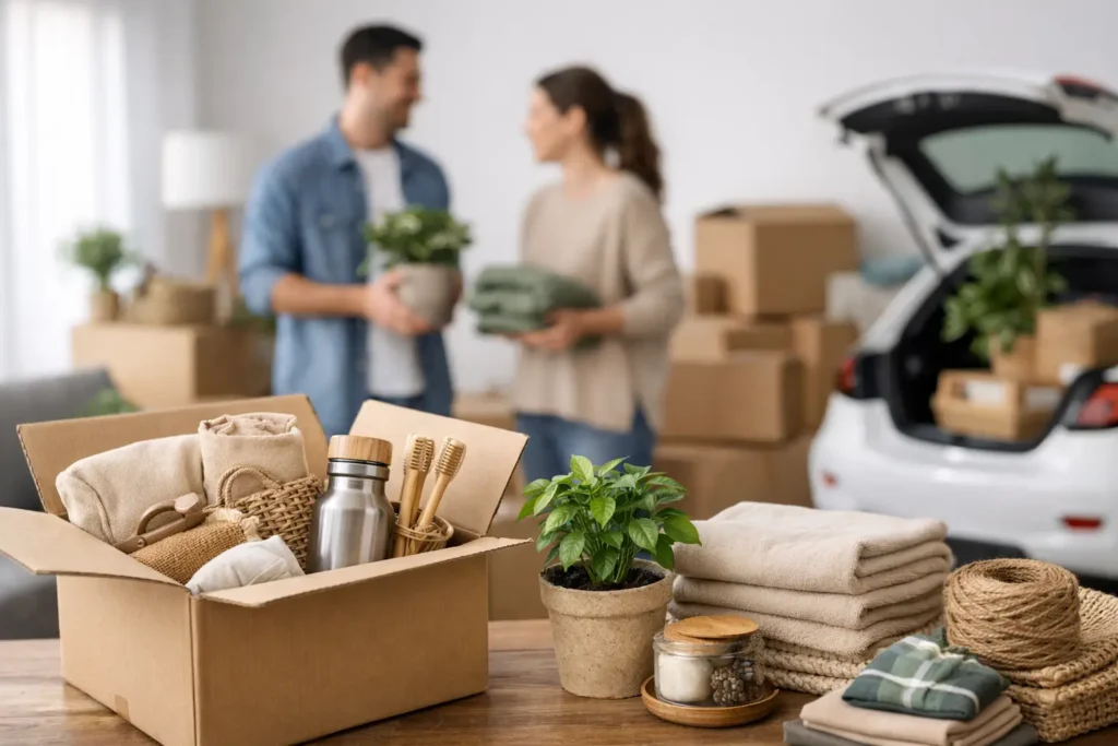 Mudanzas sostenibles: menos residuos y más orden