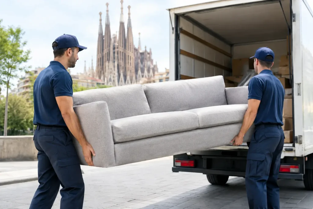 Cuánto cuesta trasladar un sofá en Barcelona